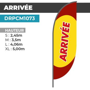 Drapeau ARRIVÉE 