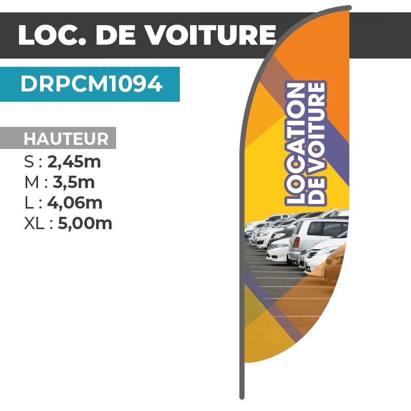Drapeau LOC. DE VOITURE