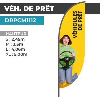 Drapeau VÉHICULES DE PRÊT