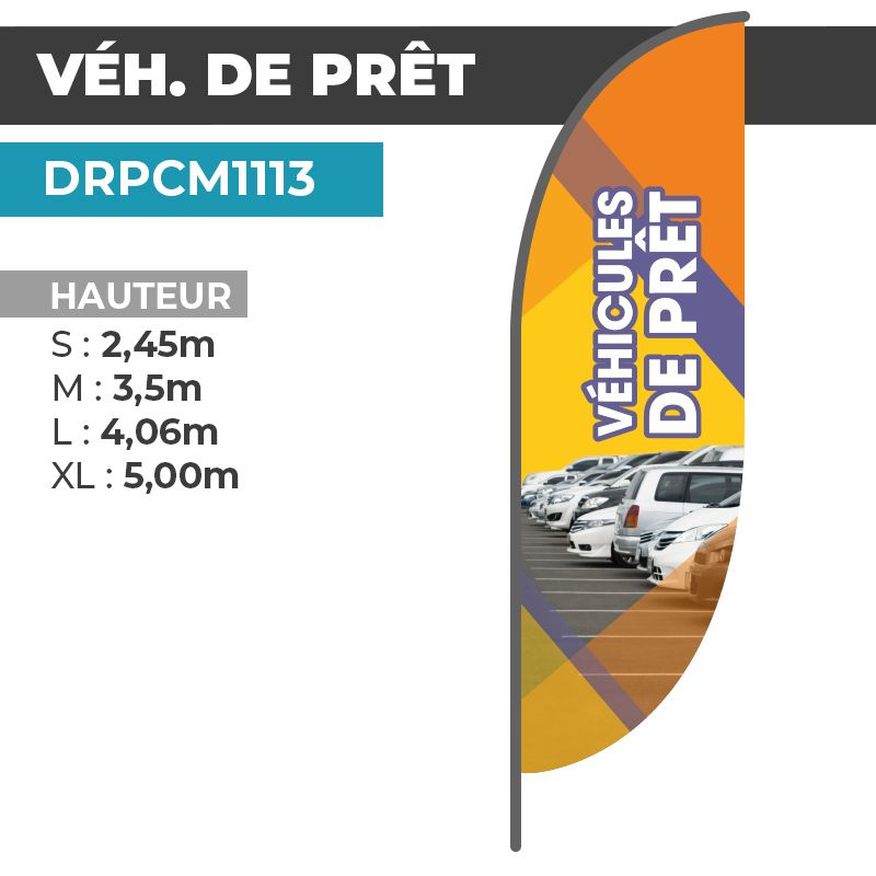 Drapeau VÉHICULES DE PRÊT