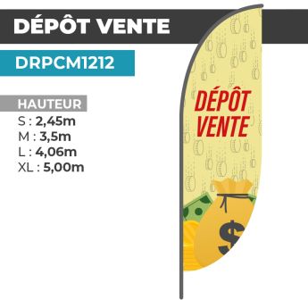 Drapeau DÉPÔT DE VENTE