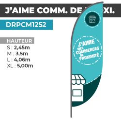 Drapeau J'AIME MES COMMERCES DE PROXIMITÉ