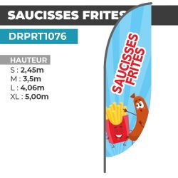 Drapeau SAUCISSES FRITES