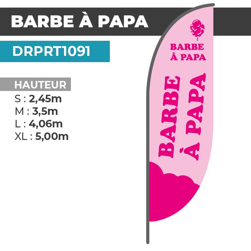 Drapeau BARBE À PAPA