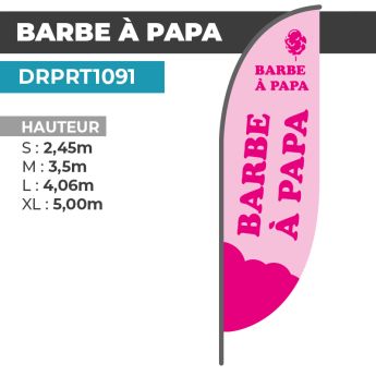 Drapeau BARBE À PAPA