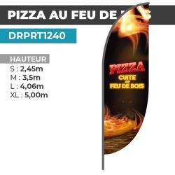 Drapeau PIZZA AU FEU DE BOIS