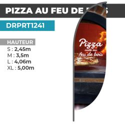 Drapeau PIZZA AU FEU DE BOIS