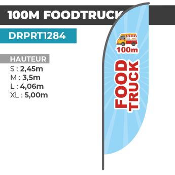 Drapeau 100M FOODTRUCK
