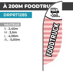 Drapeau A 200M FOODTRUCK