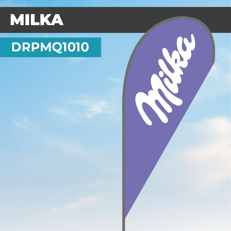 Drapeau MILKA | Montage Facile et Rapide | DRPMQ1010