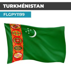 Drapeau TURKMÉNISTAN