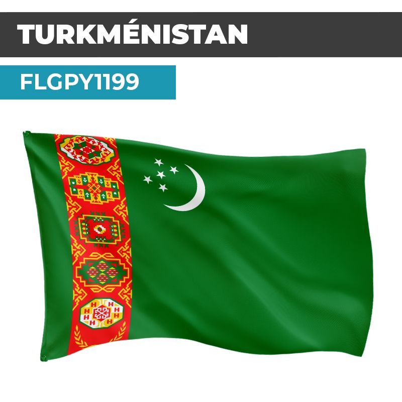 Drapeau TURKMÉNISTAN