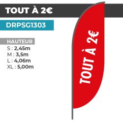 Drapeau TOUT À 2€