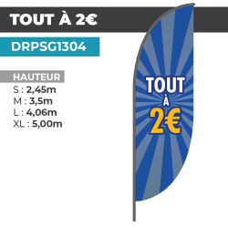 Drapeau TOUT À 2€