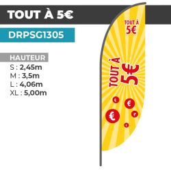 Drapeau TOUT À 5€