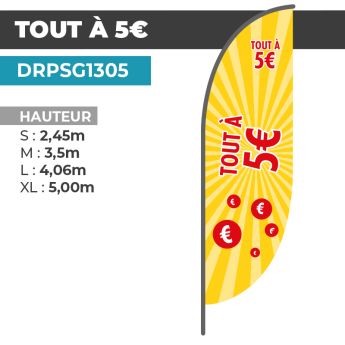 Drapeau TOUT À 5€