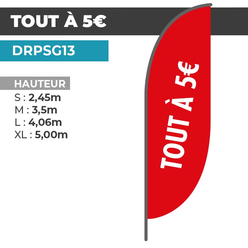 Drapeau TOUT À 5€