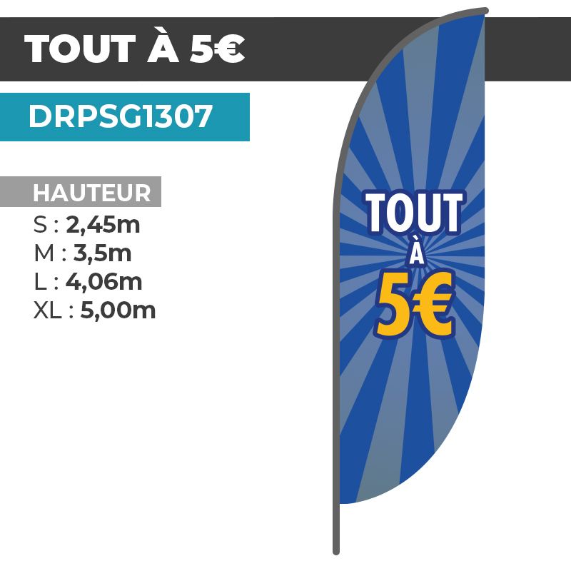 Drapeau TOUT À 5€