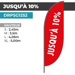 Drapeau JUSQU'À -10%