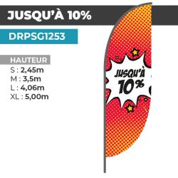 Drapeau JUSQU'À -10%