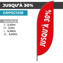 Drapeau JUSQU'À -30%