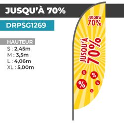 Drapeau JUSQU'À -70%