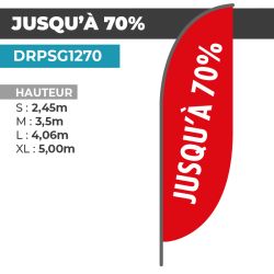 Drapeau JUSQU'À -70%