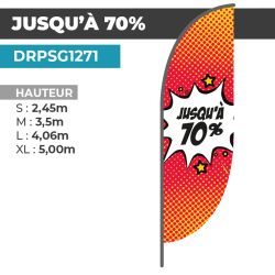 Drapeau JUSQU'À -70%