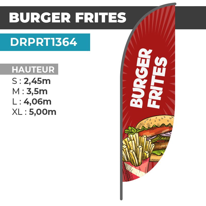 Drapeau BURGER FRITES