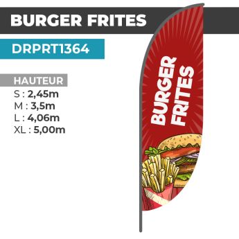 Drapeau BURGER FRITES