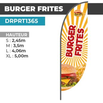 Drapeau BURGER FRITES