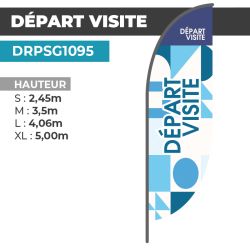 Drapeau DÉPART VISITE