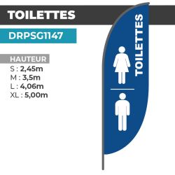 Drapeau TOILETTES