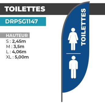 Drapeau TOILETTES