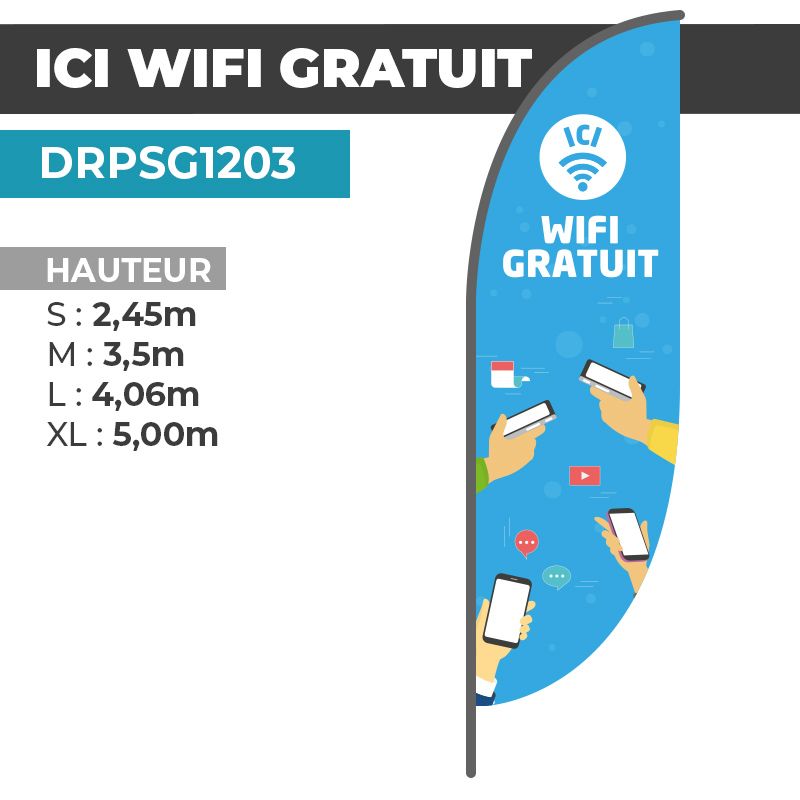 Drapeau WIFI GRATUIT