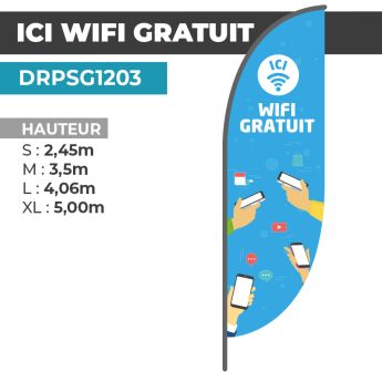 Drapeau WIFI GRATUIT