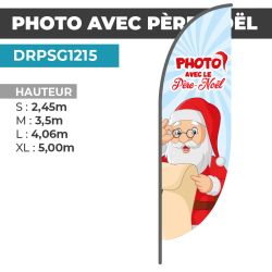 Drapeau PHOTO AVEC LE PÈRE NOËL