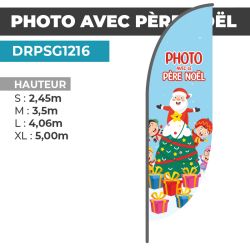 Drapeau PHOTO AVEC LE PÈRE NOËL