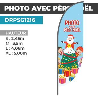 Drapeau PHOTO AVEC LE PÈRE NOËL