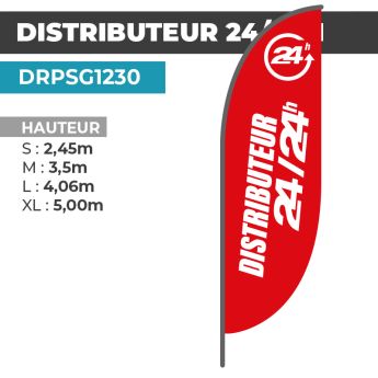 Drapeau DISTRIBUTEUR 24/24
