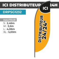 Drapeau ICI DISTRIBUTEUR 24/24