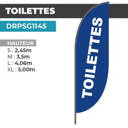 Drapeau TOILETTES