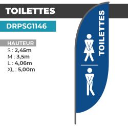 Drapeau TOILETTES