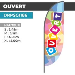 Drapeau OUVERT