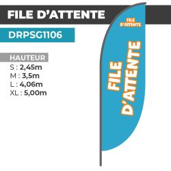 Drapeau FILE D'ATTENTE