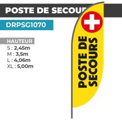 Drapeau POSTE DE SECOURS