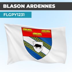 Drapeau ARDENNES | Pavillon Blanc | Blason Armoirie