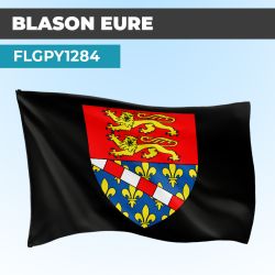 Drapeau EURE | Pavillon Noir | Blason Armoirie