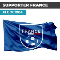 Drapeau FRANCE SUPPORTER | Bannière sportive  | Drapeau Equipe de France Football
