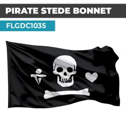 Drapeau PIRATE  | Pavillon Noir  | Drapeau Stede BONNET